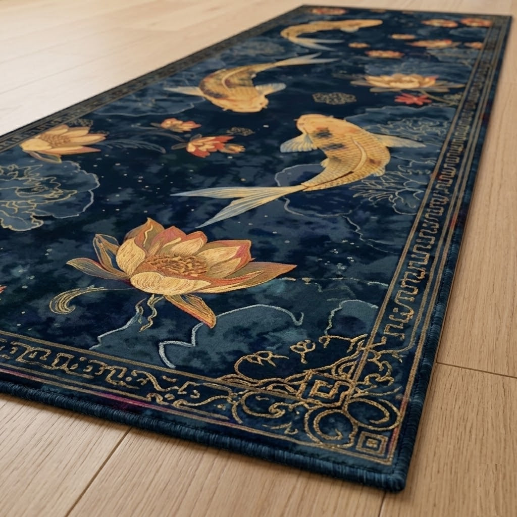 Tapis Nishikoi Bleu