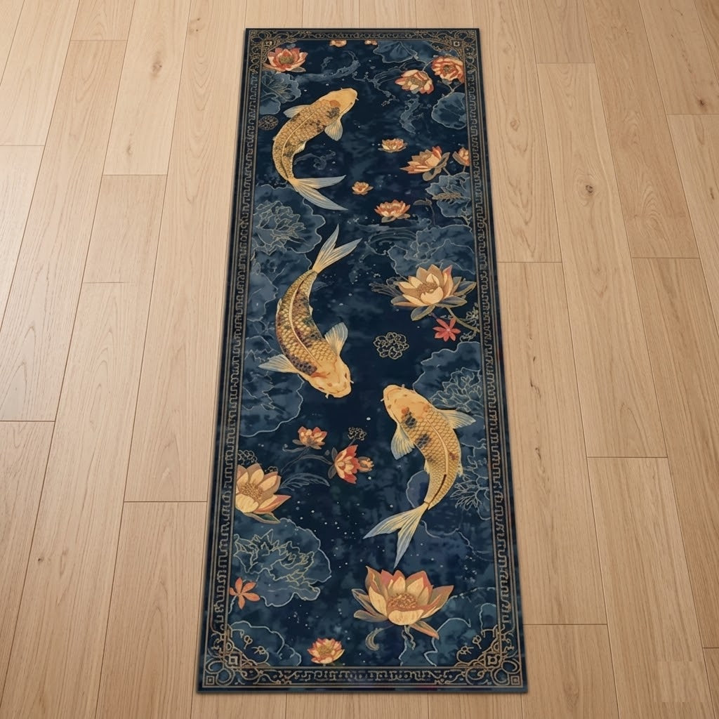 Tapis Nishikoi Bleu